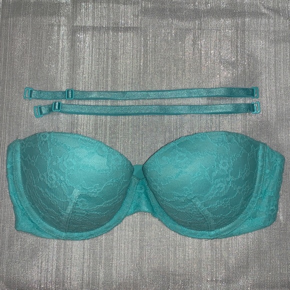 Lace, Aqua Victoria’s Secret Multi-way Bra - Picture 1 of 3